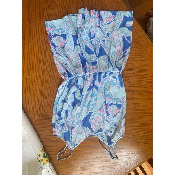 Lilly Pulitzer Deanna Feeling Tanked Print Tank Short Romper - Picture 4 of 7